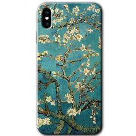 Apple iPhone XS Almond Blossom Baskılı Uyumlu Silikon Kılıf