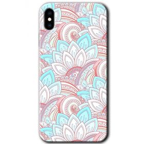 Apple iPhone XS Çin Mandala 1 Baskılı Uyumlu Silikon Kılıf