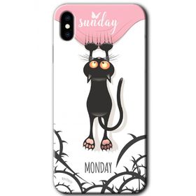 Apple iPhone XS Dark Sunday Baskılı Uyumlu Silikon Kılıf