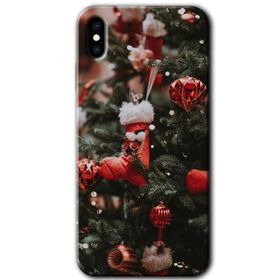 Apple iPhone XS Happy New Year Baskılı Uyumlu Silikon Kılıf