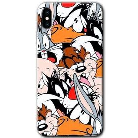 Apple iPhone XS Karakterler Baskılı Uyumlu Silikon Kılıf