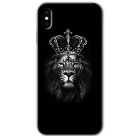 Apple iPhone XS King Lion Baskılı Uyumlu Silikon Kılıf