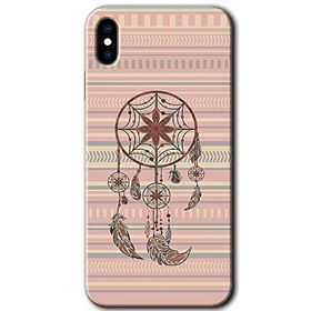 Apple iPhone XS Mandala Retro Baskılı Uyumlu Silikon Kılıf