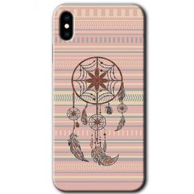 Apple iPhone XS Mandala Retro Baskılı Uyumlu Silikon Kılıf