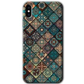 Apple iPhone XS Mat Mandala Baskılı Uyumlu Silikon Kılıf