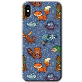 Apple iPhone XS Max Animals Funny Baskılı Uyumlu Silikon Kılıf