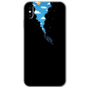 Apple iPhone XS Max Derinlere Yolculuk Baskılı Uyumlu Silikon Kılıf