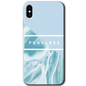 Apple iPhone XS Max Fearless Baskılı Uyumlu Silikon Kılıf