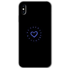 Apple iPhone XS Max Heart Strokes Baskılı Uyumlu Silikon Kılıf