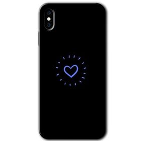 Apple iPhone XS Max Heart Strokes Baskılı Uyumlu Silikon Kılıf