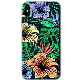 Apple iPhone XS Max Hibiscus Flowers Baskılı Uyumlu Silikon Kılıf