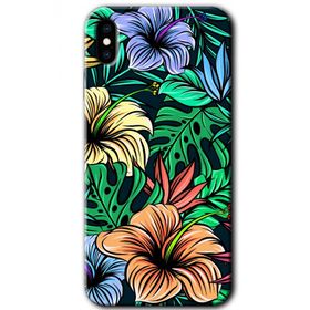 Apple iPhone XS Max Hibiscus Flowers Baskılı Uyumlu Silikon Kılıf