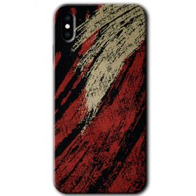 Apple iPhone XS Max Kumaş Deseni 6 Baskılı Uyumlu Silikon Kılıf