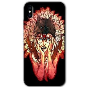 Apple iPhone XS Max Kurt Kız Baskılı Uyumlu Silikon Kılıf