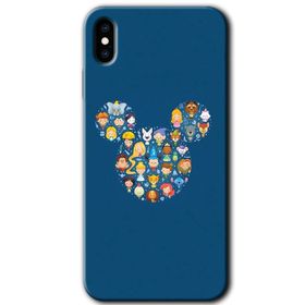 Apple iPhone XS Max Mickey Baskılı Uyumlu Silikon Kılıf