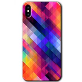 Apple iPhone XS Max Multi Oblique Baskılı Uyumlu Silikon Kılıf