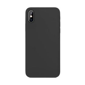 Apple iPhone Xs Max Siyah İnce Mat Silikon Cep Telefon Kılıfı