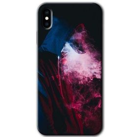 Apple iPhone XS Max Smoke Man Baskılı Uyumlu Silikon Kılıf