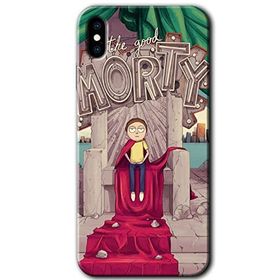 Apple iPhone XS Morty Baskılı Uyumlu Silikon Kılıf