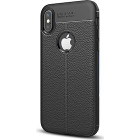 Apple İphone Xs Niss Deri Görünümlü Ultra Koruma Silikon Kılıf
