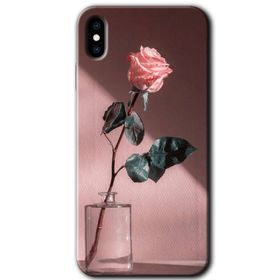 Apple iPhone XS Retro Gül Baskılı Uyumlu Silikon Kılıf