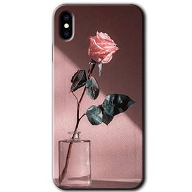 Apple iPhone XS Retro Gül Baskılı Uyumlu Silikon Kılıf