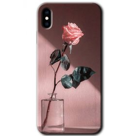 Apple iPhone XS Retro Gül Baskılı Uyumlu Silikon Kılıf
