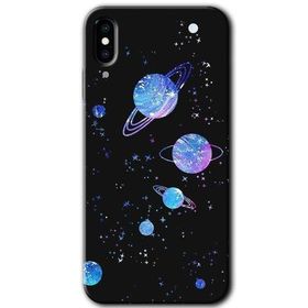 Apple iPhone XS Samanyolu Galaksi Baskılı Uyumlu Silikon Kılıf