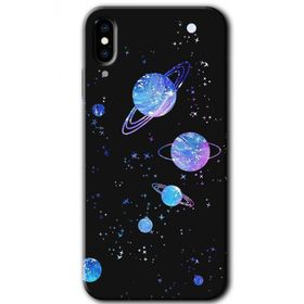 Apple iPhone XS Samanyolu Galaksi Baskılı Uyumlu Silikon Kılıf