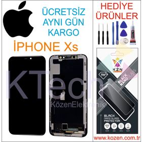 Apple iPhone XS Siyah Dokunmatik Servis Lcd Ekran