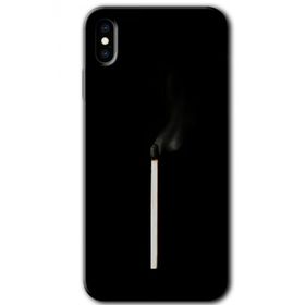 Apple iPhone XS Sönmüş Kibrit Baskılı Uyumlu Silikon Kılıf