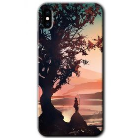 Apple iPhone XS Yalnız Savaşcı Baskılı Uyumlu Silikon Kılıf
