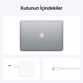 Apple MacBook Air MGN73TU/A M1 8GB RAM 512GB SSD macOS 13 inç Uzay Grisi Laptop - Notebook Yenilenmiş