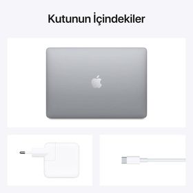 Apple MacBook Air MGN73TU/A M1 8GB RAM 512GB SSD macOS 13 inç Uzay Grisi Laptop - Notebook