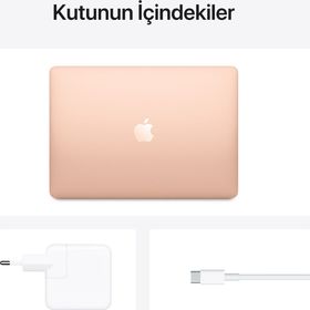 Apple MacBook Air MGNE3TU/A M1 8GB RAM 512GB SSD macOS 13 inç Altın Laptop - Notebook