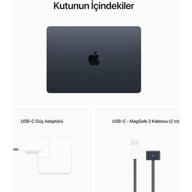 Apple MacBook Air MLY33TU/A M2 8CPU 8GPU 8GB RAM 256GB SSD macOS 13.6 inç Gece Yarısı Laptop - Notebook Outlet - Teşhir