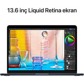 Apple MacBook Air MLY33TU/A M2 8CPU 8GPU 8GB RAM 256GB SSD macOS 13.6 inç Gece Yarısı Laptop - Notebook Outlet - Teşhir