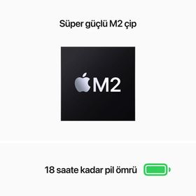 Apple MacBook Air MLY33TU/A M2 8CPU 8GPU 8GB RAM 256GB SSD macOS 13.6 inç Gece Yarısı Laptop - Notebook Yenilenmiş