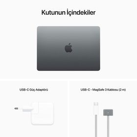 Apple MacBook Air Z15S00120 M2 16GB RAM 256GB SSD macOS 13.6 inç Uzay Grisi Laptop - Notebook