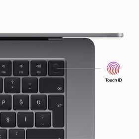 Apple MacBook Air Z18L000KY M2 8 Core CPU 10 Core GPU 16GB RAM 256GB SSD macOS 15 inç Uzay Grisi Laptop - Notebook