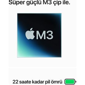 Apple MacBook Pro M3 8CPU 10GPU 8GB RAM 1TB SSD macOS 14 inç Laptop - Notebook