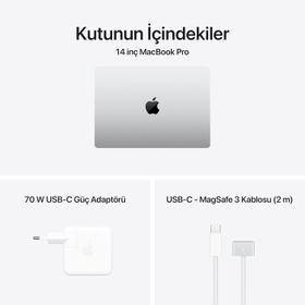Apple MacBook Pro MGDN4TU/A M5 Pro 15CPU 16GPU 24GB RAM 1TB SSD macOS 14.2 inç Gümüş Laptop