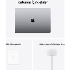 Apple MacBook Pro MK1A3TU/A M1 Max 10CPU 32GPU 32GB RAM 1TB SSD macOS 16 inç Uzay Grisi Laptop - Notebook