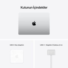 Apple MacBook Pro MKGR3TU/A M1 Pro 16GB RAM 512GB SSD macOS 14.2 inç Gümüş Laptop - Notebook