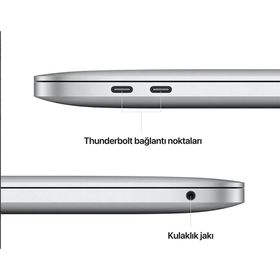 Apple MacBook Pro MNEQ3TU/A M2 8 Core CPU 10 Core GPU 8GB RAM 512GB SSD macOS 13 inç Gümüş Laptop - Notebook