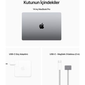 Apple MacBook Pro MPHE3TU/A M2 Pro 10C CPU 16C GPU 16GB RAM 512GB SSD macOS 14 inç Uzay Grisi Laptop - Notebook