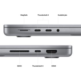 Apple MacBook Pro MPHE3TU/A M2 Pro 10C CPU 16C GPU 16GB RAM 512GB SSD macOS 14 inç Uzay Grisi Laptop - Notebook