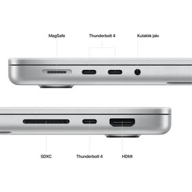 Apple MacBook Pro MPHK3TU/A M2 12C CPU 30C GPU 32GB RAM 1TB SSD macOS 14 inç Gümüş Laptop - Notebook
