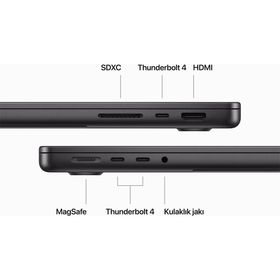 Apple MacBook Pro MRX33TU/A M3 Pro 11CPU 14GPU 18GB RAM 512GB SSD macOS 14 inç Uzay Siyahı Laptop - Notebook Yenilenmiş