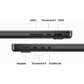 Apple MacBook Pro MX2H3TU/A M4 Pro 12CPU 16GPU 24GB RAM 512GB SSD macOS 14 inç Uzay Siyahı Laptop - Notebook